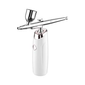 Facial High Pressure Water And Oxygen Injection Apparatus (Color: White)