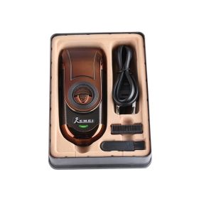 Shaver Electric Shaver Rechargeable Shaving Knife (Option: Brown-EU)